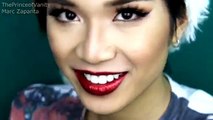 Red Glitter Lips Christmas Makeup Tutorial   ThePrinceOfVanity