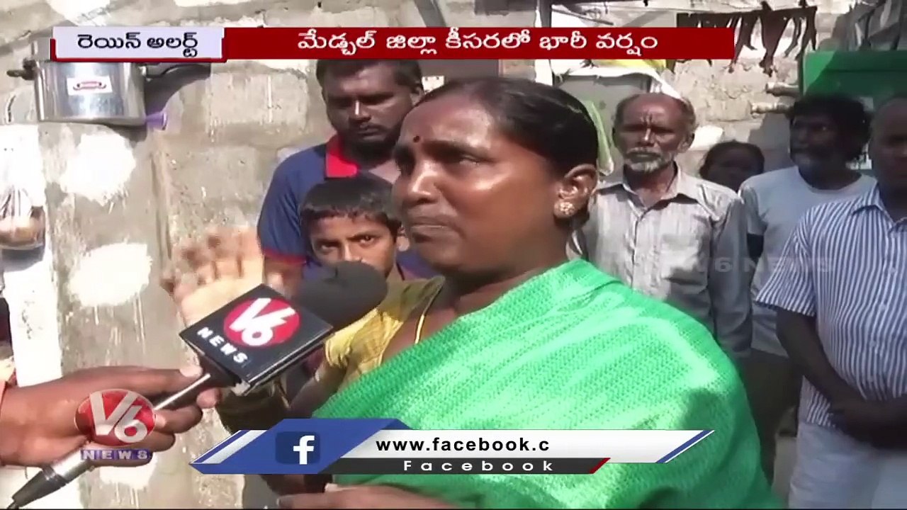 Heavy Rains In State With Thunderstorms And Strong Winds _ V6 News
