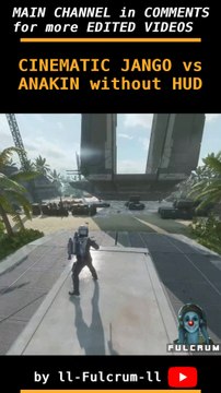 Star Wars Battlefront 2 - Jango vs Anakin Epic Showdown [Kyber] #shorts #starwars #battlefront2