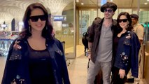 Sunny Leone With Husband Daniel Weber Snapped at airport
