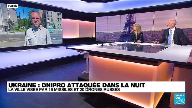 Ukraine : Dnipro attaquée dans la nuit, la ville visée par 16 missiles et 20 drones russes