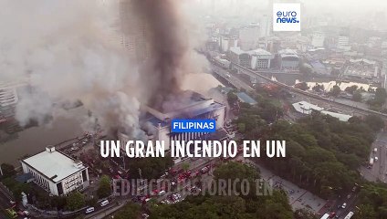 Filipinas | Un enorme incendio se propagó en el histórico edificio de la Oficina Central de Correos