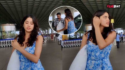 Janhvi Kapoor Pillow लेकर पहुंचीं Airport, Summer Floral Dress में Janhvi का Airport Look Viral!