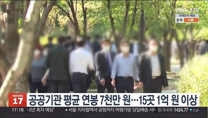 공공기관 평균연봉 7천만 원…15곳 1억 원 이상