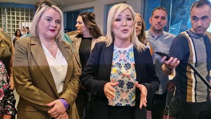 Télécharger la video: First Minister designate Michelle O'Neill at Derry & Strabane Count Centre