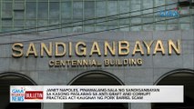 Janet Napoles, pinawalang-sala ng Sandiganbayan sa kasong paglabag sa Anti-Graft and Corrupt Practices Act kaugay ng Pork Barrel Scam | GMA Integrated News Bulletin
