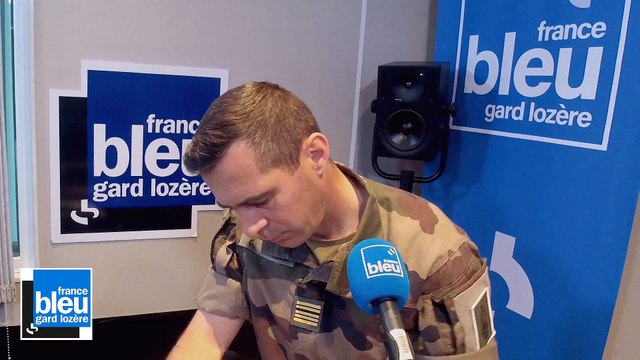 Lundi 22 Mai - 7h45 de Le chef de corps du 2e REI (Légion Nîmes), le lieutenant-colonal Guillaume Vancina sur France Bleu Gard Lozère