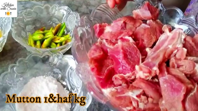 Charsi Mutton karahi I Peshawari Mutton Karahi I kitchen with Sonia