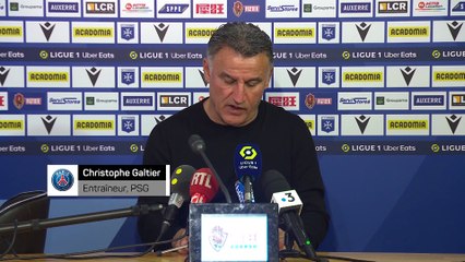 Galtier : "Ekitike était très frustré à la pause"