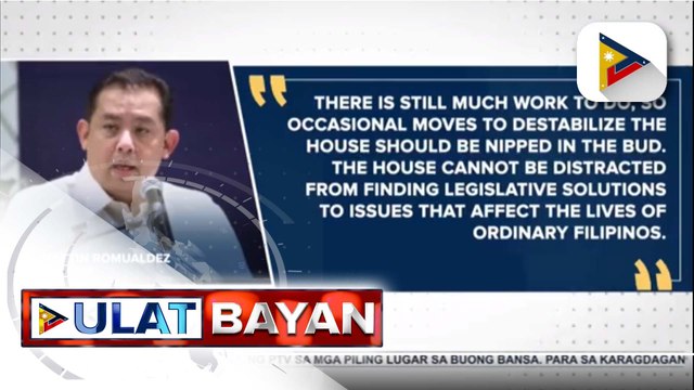 House Speaker Romualdez, nagsalita na kaugnay ng umano'y namumuong kudeta sa Kamara