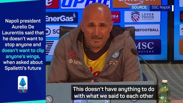 Spalletti disputes Napoli president's remark amid uncertain future