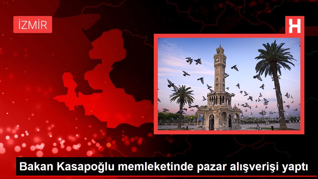 Bakan Kasapoğlu memleketinde pazar alışverişi yaptı