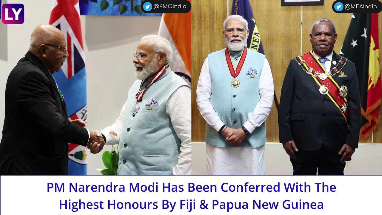 PM Narendra Modi Conferred With Fiji & Papua New Guinea’s Highest ...