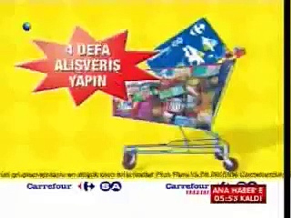 KANAL D 6 AĞUSTOS 2008 REKLAM KUŞAĞI