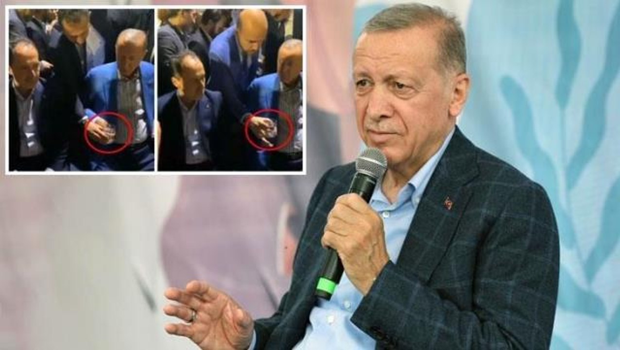 Erdoğan'ın korumasının getirdiği suyu içmediği görüntü sonrası herkes aynı soruyu soruyor