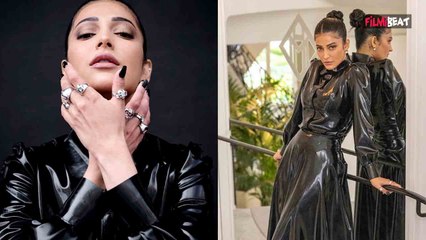 Shruti Haasan ने Cannes Film Festival 2023 में ढाया कहर, Black leather Dress में लूट ली महफिल
