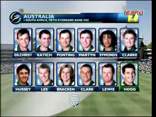 2005-06 South Africa vs Australia 5th ODI at Johannesburg Mar 12th 2006 (World Record Chase)