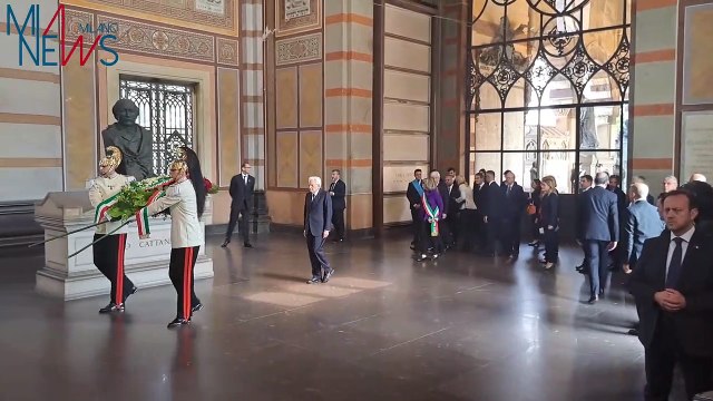 Alessandro Manzoni, Sergio Mattarella rende omaggio allo scrittore al Famedio