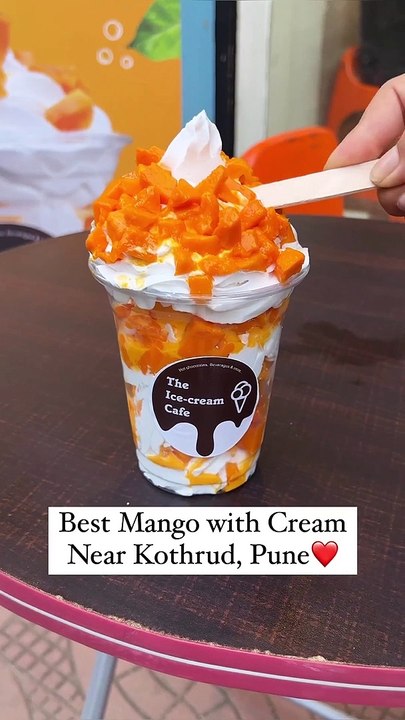 Must try for this season!! One of the best Mango with cream I have tried, this one is near Kothrud, Pune.Made using organic Devgad Haapus (alphonso) Mangoes this dish i