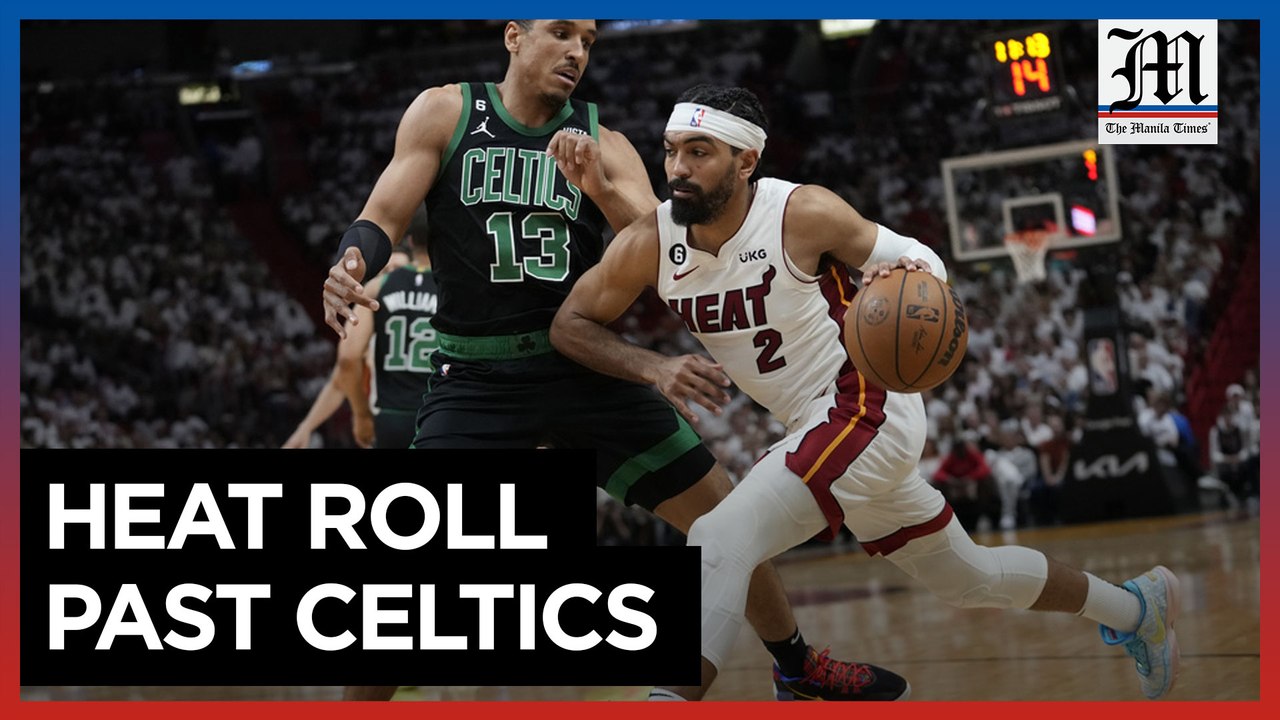 Heat roll past Celtics 128-102, take 3-0 lead in eastern conference finals