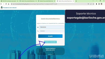Blanqueo de clave en el Sistema de Gestión Documental Electrónica (GDE)