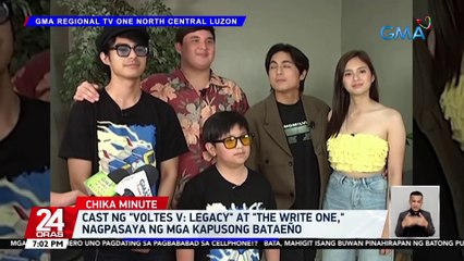 Cast ng "Voltes V: Legacy" at "The Write One," nagpasaya ng mga kapusong Bataeño | 24 Oras