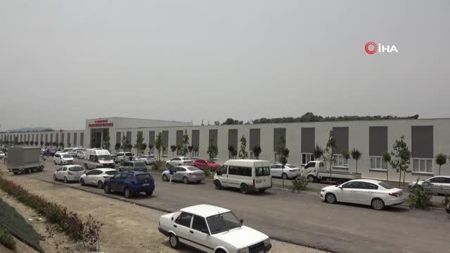 2 ayda tamamlanan Defne Devlet Hastanesi'nde hasta yoğunluğu