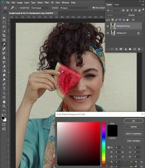How to change color using color replacement tool in Photoshop