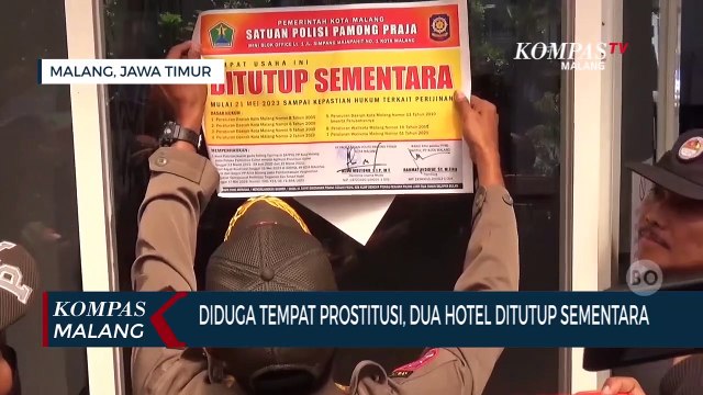 Dua Hotel Diduga Tempat Prostitusi di Tlogomas Malang Ditutup Sementara