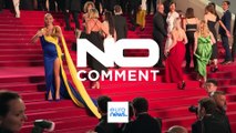 Watch: Woman clad in Ukrainian colours pours fake blood on herself at Cannes Film Festival