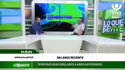 15 minutos: Entrevista con con el director de meteorología, Marcio Vaca