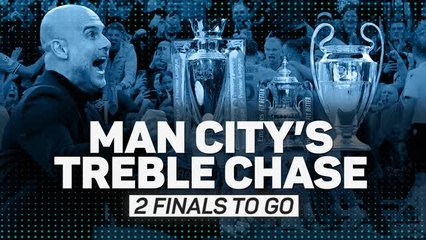 下载视频: Manchester City's treble chase: one down, two to go!