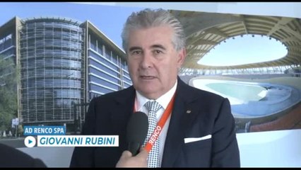 L'Ad di Renco Spa Rubini nel giorno della presentazione a Pesaro