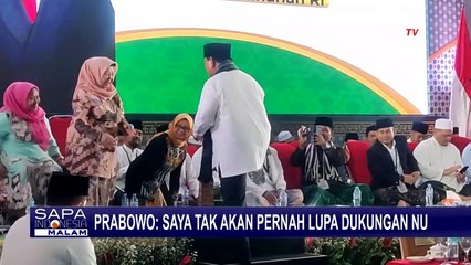 Prabowo: Saya Tak Akan Pernah Lupa Dukungan NU