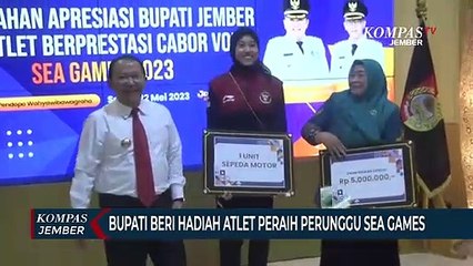 Atlet Jember Peraih Perunggu SEA Games Dihadiahi Motor dan Uang