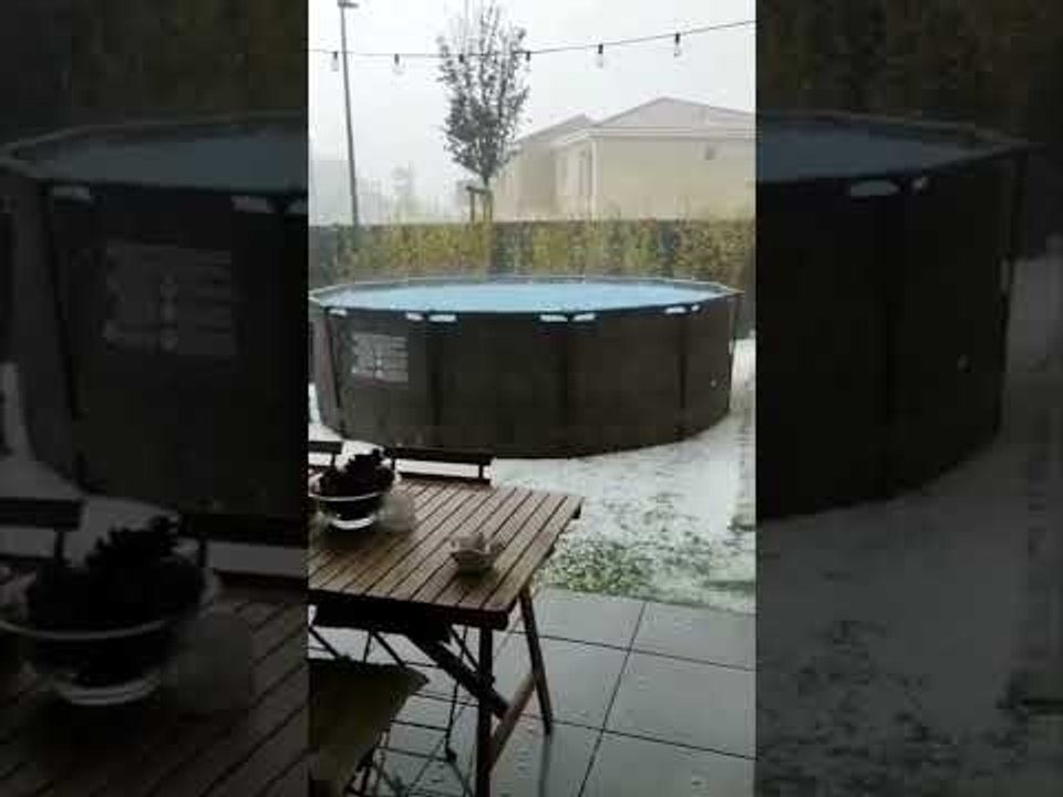 Impressionnante averse de grêles à Bouc-Bel-Air