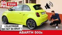 ABARTH 500e : l'ÉLECTRIQUE qui fait du BRUIT  ! - Essai