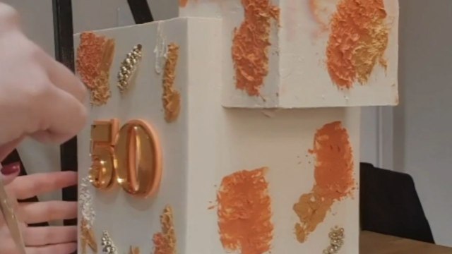 Cake artist takes her creativity to the next level by making a gravity-defying delight