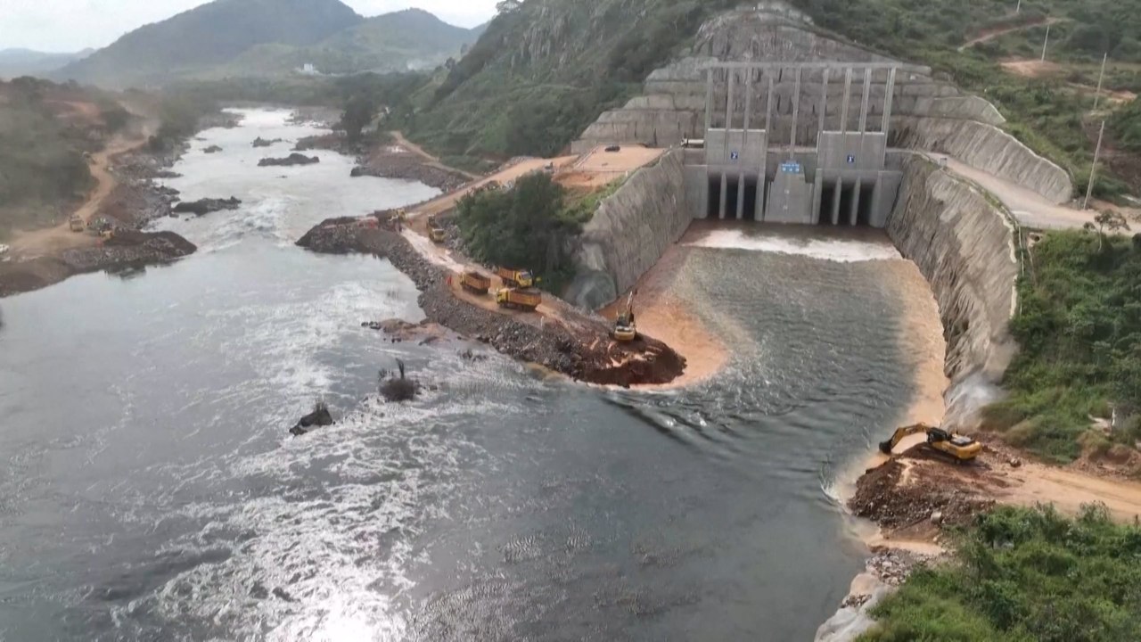 China-built hydropower station in Angola enters main construction phase