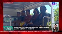 Magpipinsan, arestado matapos manggahasa umano ng menor de edad | SONA