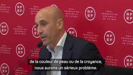 Racisme - Rubiales d’accord avec Vinicius : “Un problème de racisme dans notre pays”