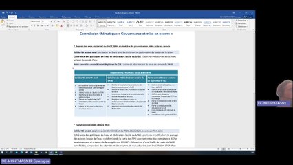 Commission thématique Gouvernance et mise en oeuvre