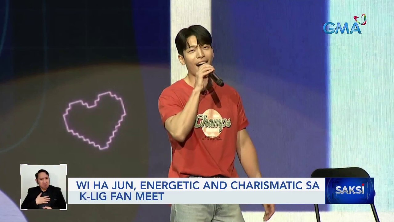 Wi Ha Jun, energetic and charismatic sa K-lig fan meet | Saksi