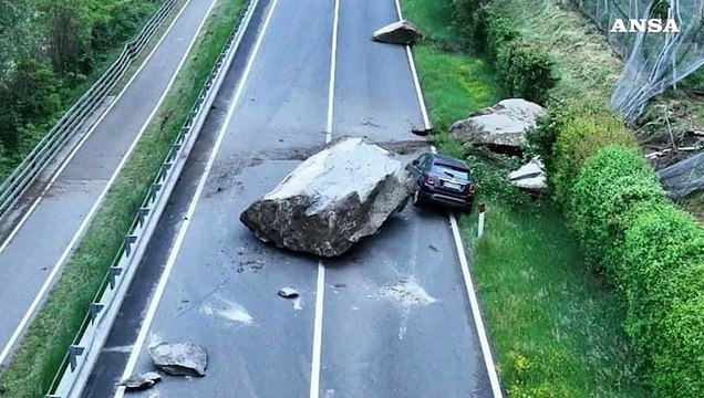 Frana in Val Venosta, la testimonianza: Cosi' ho evitato quel masso da 80 t