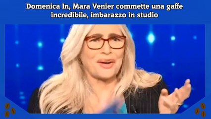 Domenica In, Mara Venier commette una gaffe incredibile, imbarazzo in studio