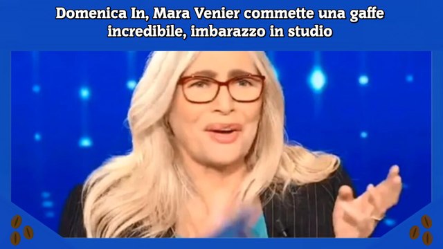 Domenica In, Mara Venier commette una gaffe incredibile, imbarazzo in studio