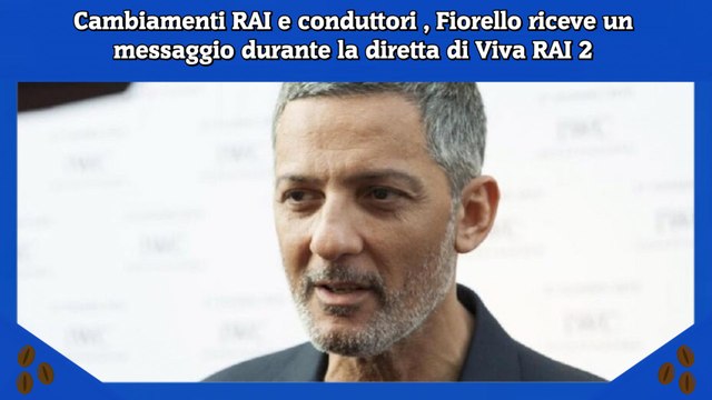 Cambiamenti RAI e conduttori , Fiorello riceve un messaggio durante la diretta di Viva RAI 2