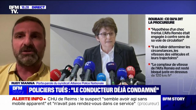 Mort de trois policiers dans le Nord: Tous les policiers de France sont effondrés affirme Rudy Manna (Alliance Police Nationale)