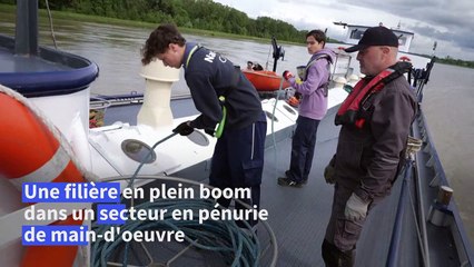 Piloter à 17 ans: le bac pro transport fluvial a le vent en poupe