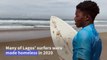 Nigerian surfers compete in Lagos' Tarkwa Bay